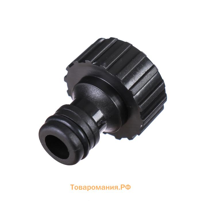 Штуцер, внутренняя резьба 1/2"–3/4", быстросъёмное соединение, пластик, МИКС, Greengo