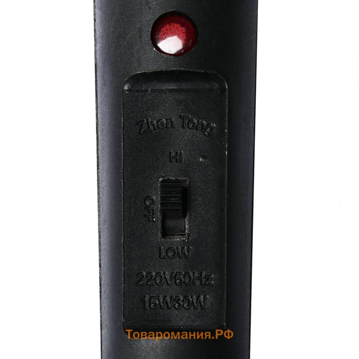 Плойка LW-03, 30 Вт, алюминиевое покрытие, d=16 мм, 180°С, с ионизацией, чёрная