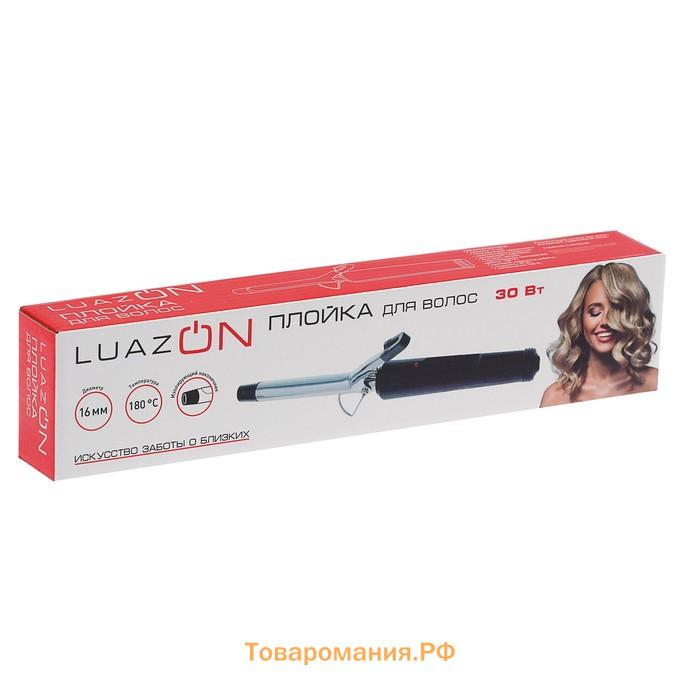 Плойка LW-03, 30 Вт, алюминиевое покрытие, d=16 мм, 180°С, с ионизацией, чёрная