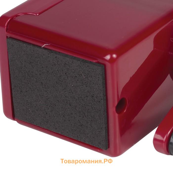 Точилка механическая BRAUBERG, чёрный/бордовый