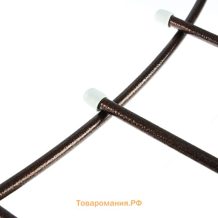 Ограждение декоративное, 60×410 см, 5 секций, металл, бронзовое, «Горизонталь»