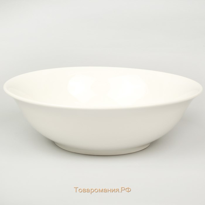 Тарелка глубокая  White Label, 1.5 л, d=22.5 см, фарфор, белая
