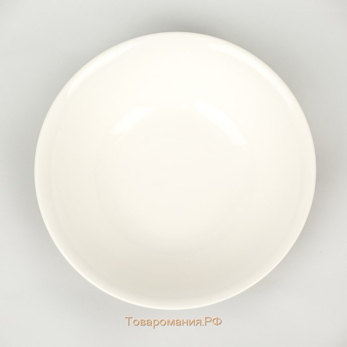 Тарелка глубокая  White Label, 1.5 л, d=22.5 см, фарфор, белая