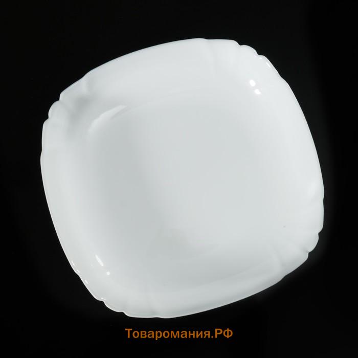 Тарелка глубокая Luminarc Lotusia, 550 мл, 20.3 см, стеклокерамика, белая