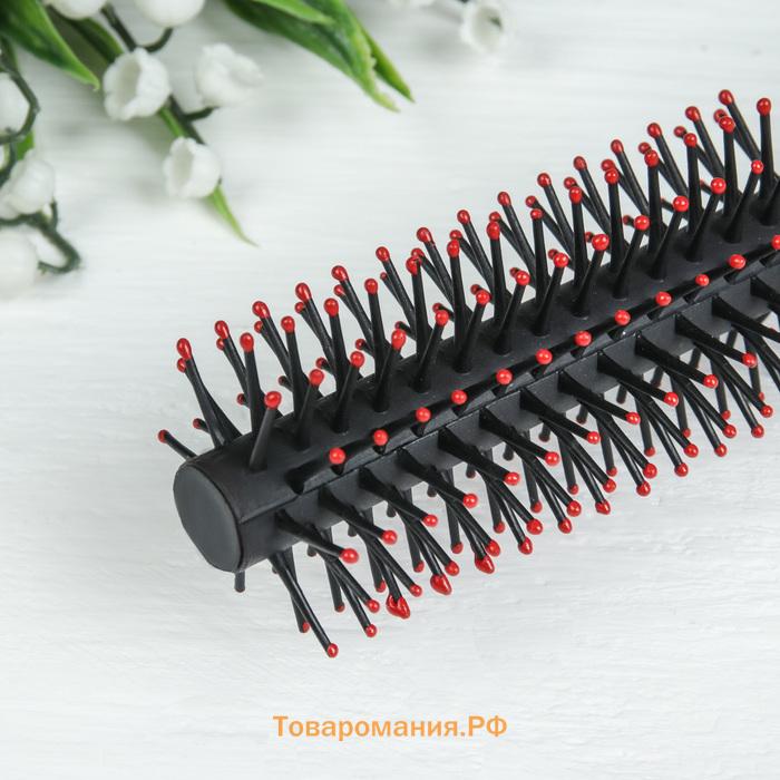Брашинг, d=1.5/4.2×19.7 (±1) см, фасовка 12 шт., чёрный/серебристый