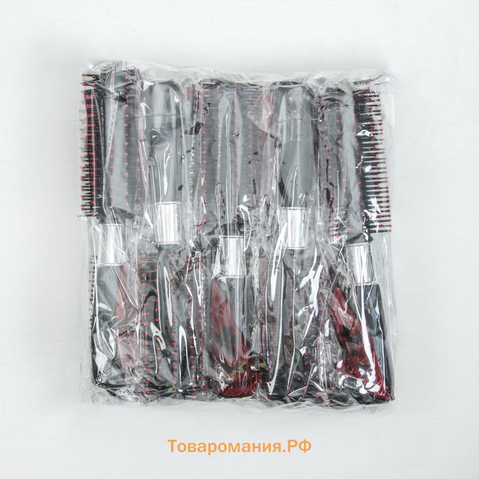 Брашинг, d=1.5/4.2×19.7 (±1) см, фасовка 12 шт., чёрный/серебристый