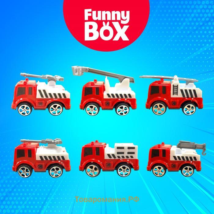 Игровой набор Funny Box «Пожарная техника»: карточка, фигурка, лист наклеек