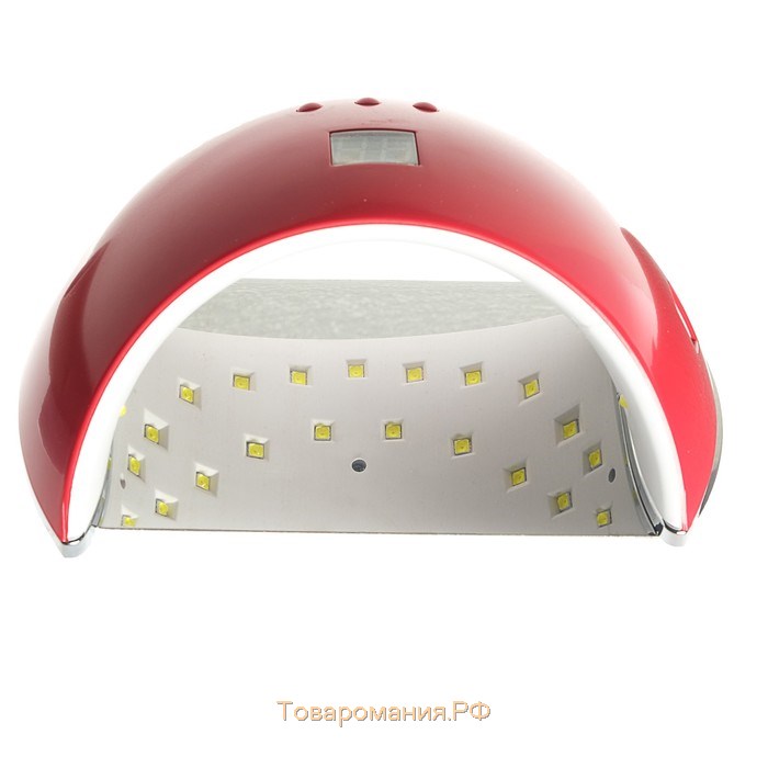 Лампа для маникюра LUF-22, LED, 21 диод, 48 Вт, таймер, 220 В, красная