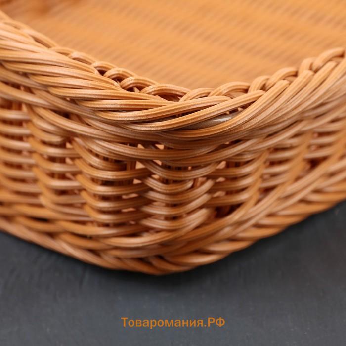Корзина для продуктов , 45×29×12 см, коричневая