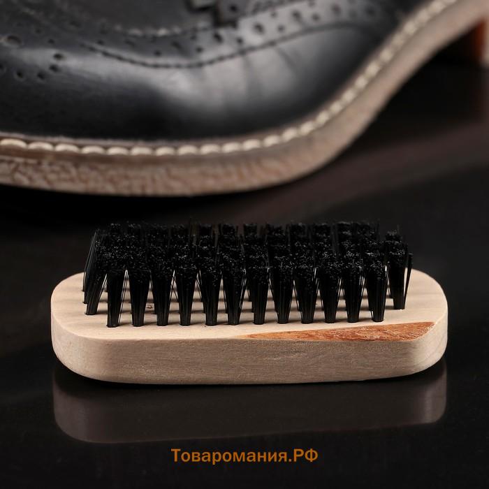 Щётка для одежды и обуви , 8.3×3.5×2.5 см, искусственная щетина