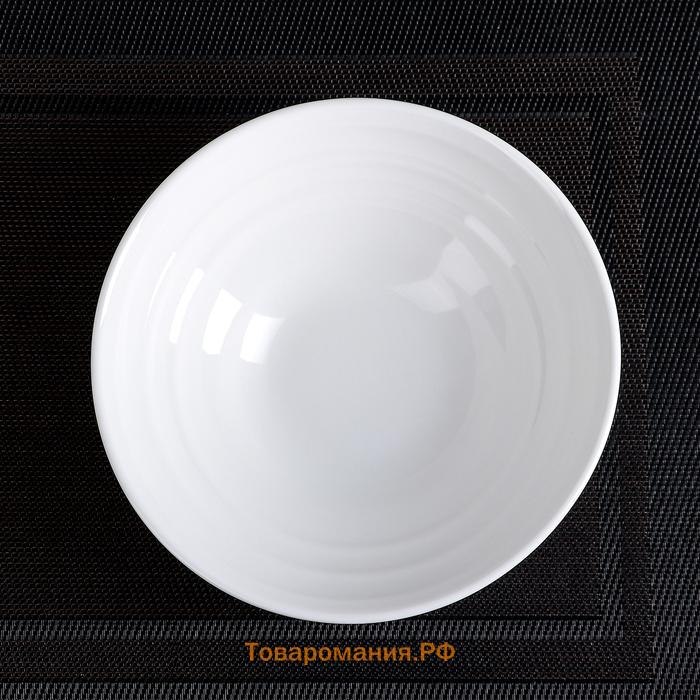 Салатник Wilmax, 780 мл, d=18.5 см, фарфор, белый