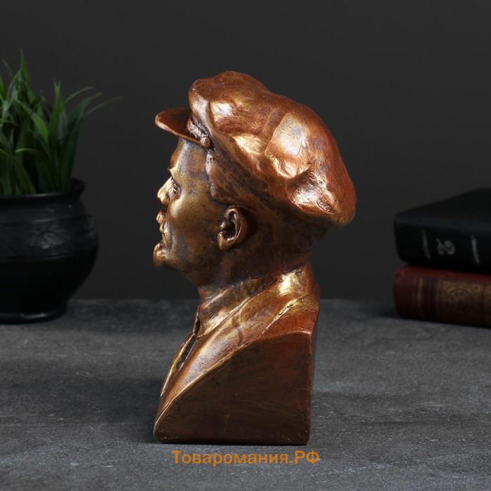 Бюст «Ленина», фигурка полистоун, под бронзу, 14×21 см