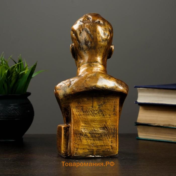 Бюст «Сталин», фигурка полистоун, под бронзу, 12×24 см