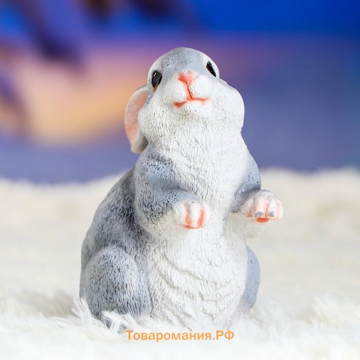 Садовая фигура из полистоуна «Кролик», 12.5×8×9 см