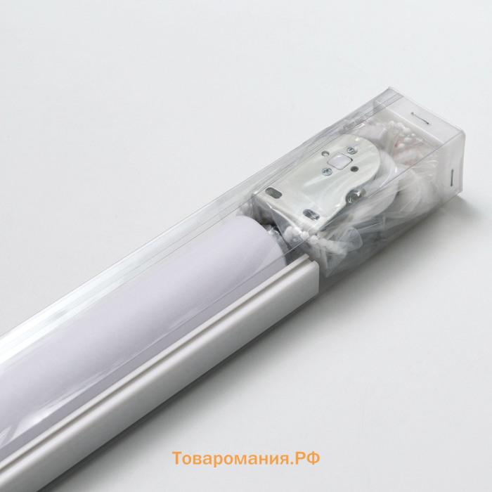 Штора рулонная «Механика. Блэкаут», 50×180 см (с учётом креплений 3.5 см), серая