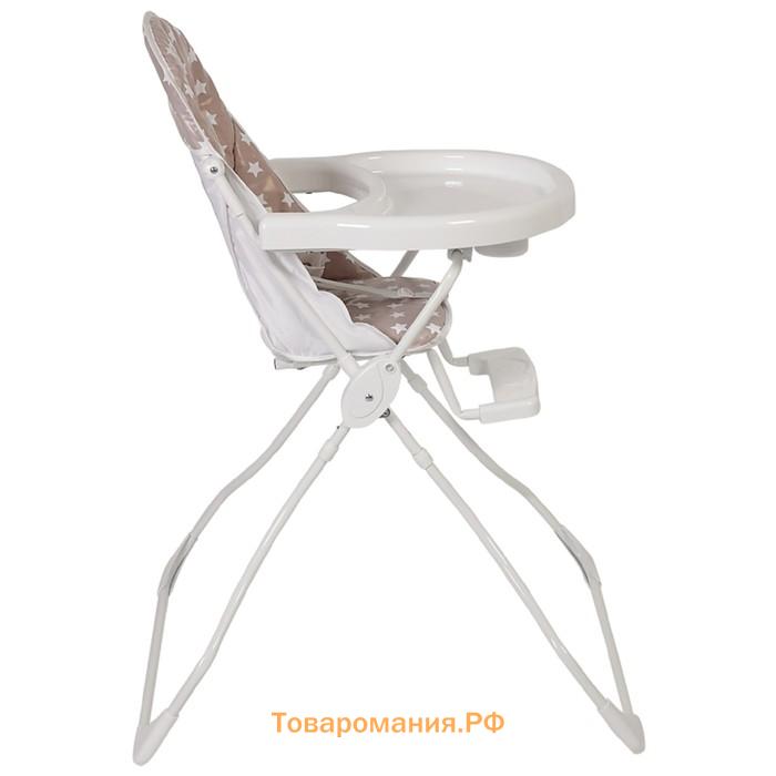 Стульчик для кормления Polini kids 152 «Звезды», макиато-белый