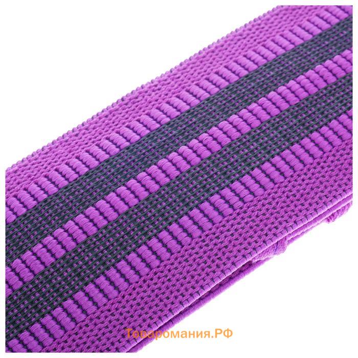Фитнес-резинка ONLYTOP MEDIUM, 36х8,2х0,3 см, нагрузка 35-45 кг, цвет фиолетовый
