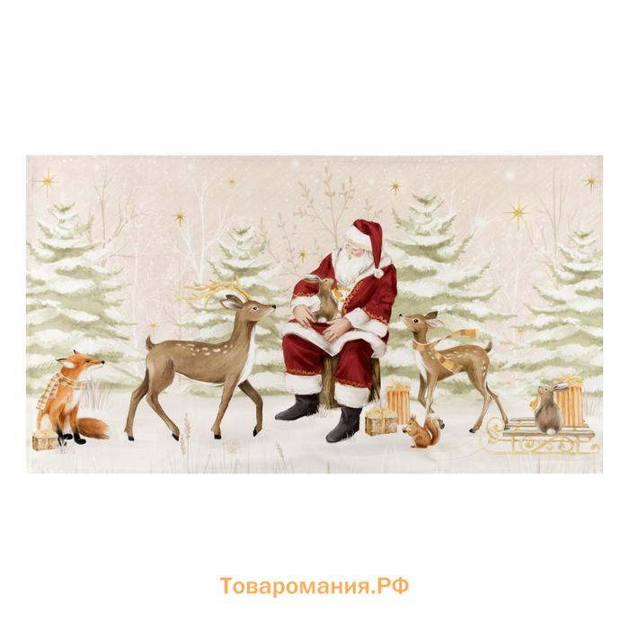 Полотенце  Christmas forest, 40×73 см, 100% хлопок, саржа 190 г/м²