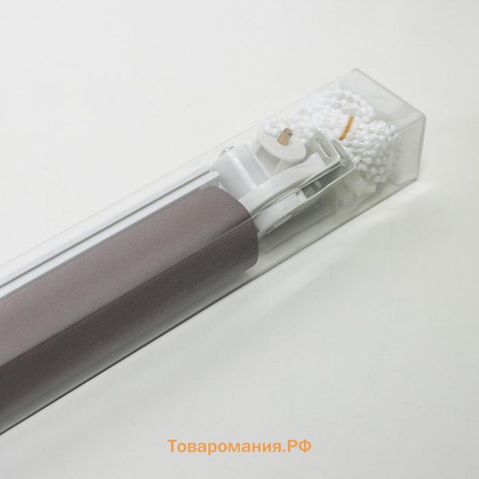 Штора рулонная «Нюд», 90×250 см, шоколадная