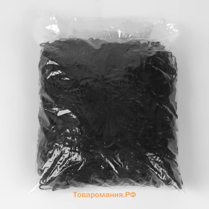 Пуллер для молнии, 2.5 см, 6×0.8 см, чёрный