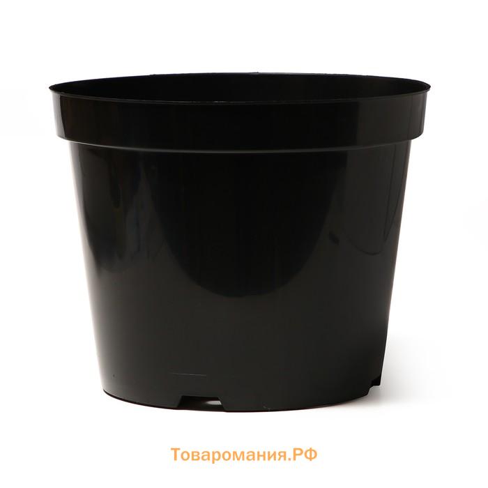 Горшок для рассады, 15 л, d=31 см, h=26 см, чёрный, Greengo