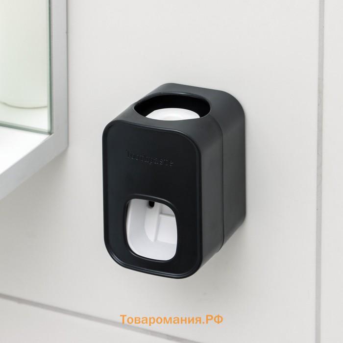 Выдавливатель для зубной пасты на клейкой ленте , 5.5×6×9 см, белый