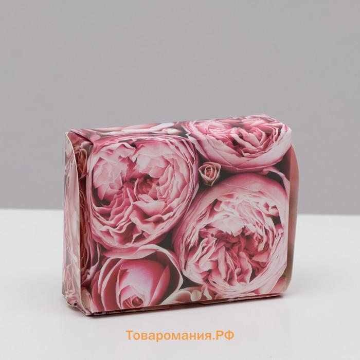 Коробка складная "Пионы" 10 х 8 х 3.5 см