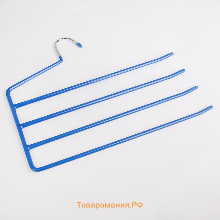 Вешалка для одежды многоуровневая , антискользящее покрытие, 35×29 см, МИКС