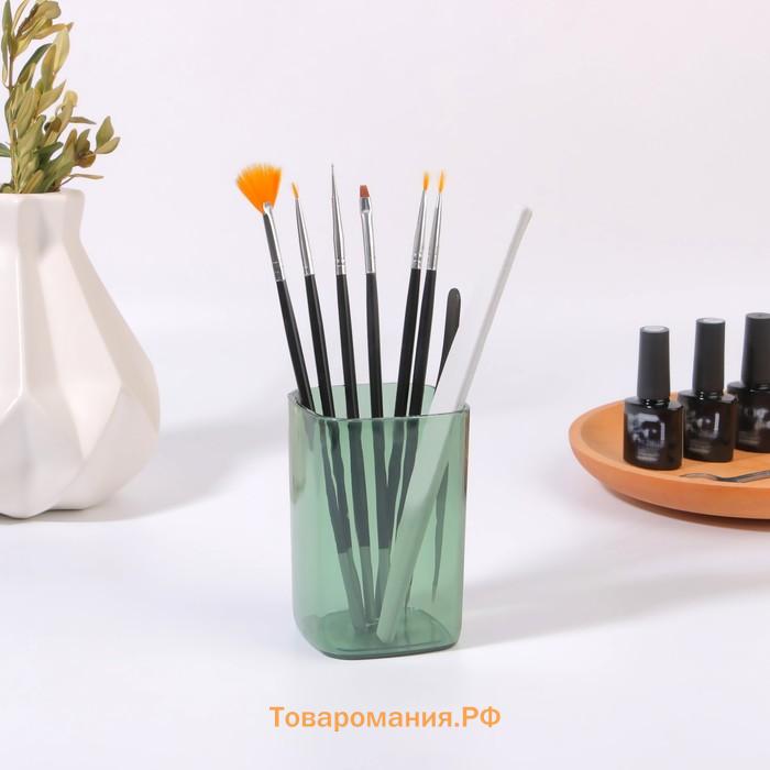 Подставка для хранения «Яркость», квадратная, 6.5×6.5×9.5 см, МИКС