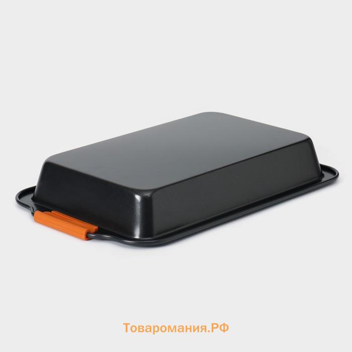 Противень для выпечки Magistro French Bakery, 37.5×23×4.7 см, антипригарное покрытие