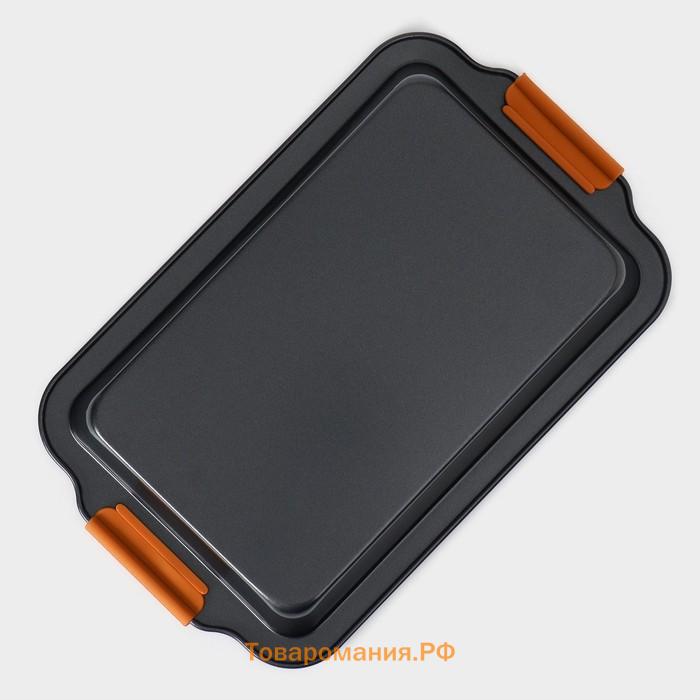 Противень для выпечки Magistro French Bakery, 37.5×23×4.7 см, антипригарное покрытие