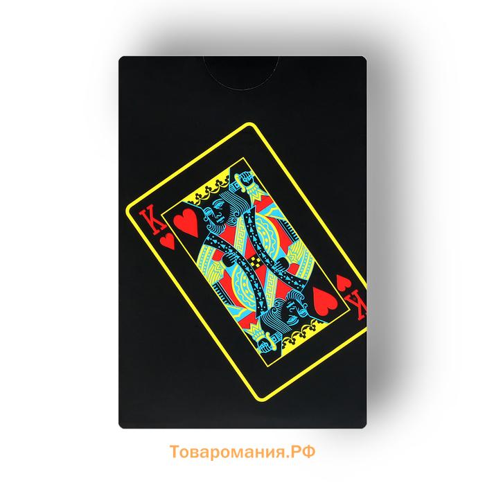 Карты игральные пластиковые «Художественные», колода 54 шт., 8.7×5.7 см, чёрные