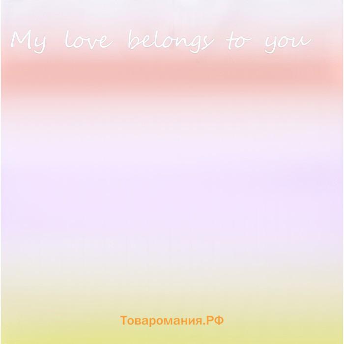 Пленка для цветов матовая, «Переход», 58×58 см