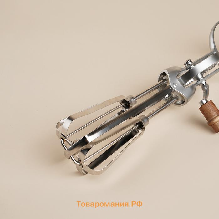 Венчик ручной SL Home Rueda, 30.5×11×7.5 см, серебристый