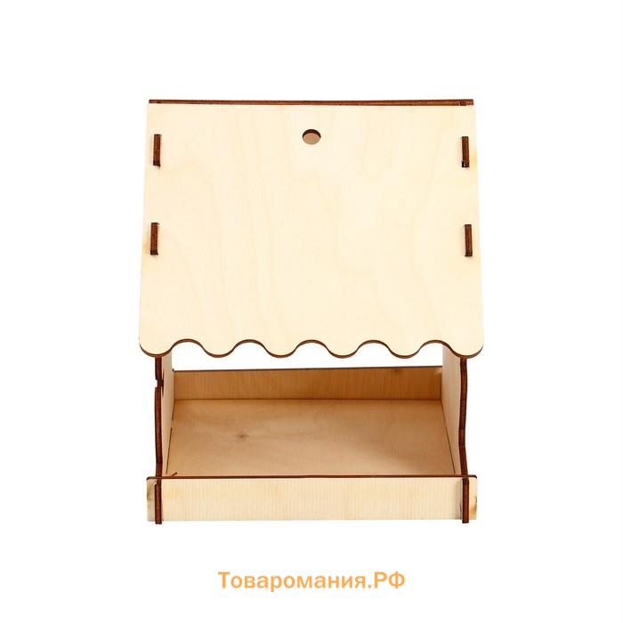 Кормушка из дерева своими руками «Дракон», 14.5×14.5×17.5 см, Greengo