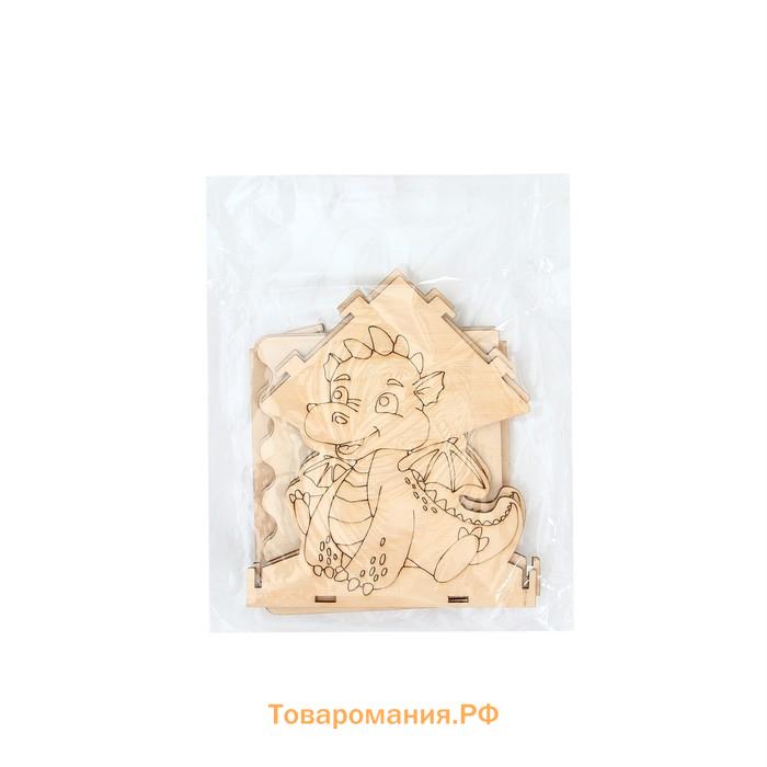 Кормушка из дерева своими руками «Дракон», 14.5×14.5×17.5 см, Greengo