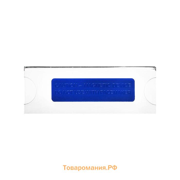 Бейдж горизонтальный, внешний 77 х 27 мм, внутренний 75 х 25 мм, на магните