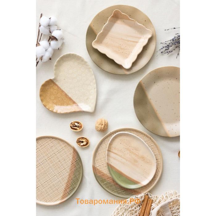 Тарелка керамическая «Самоцвет», 21.2 см, Dolce Ceramo