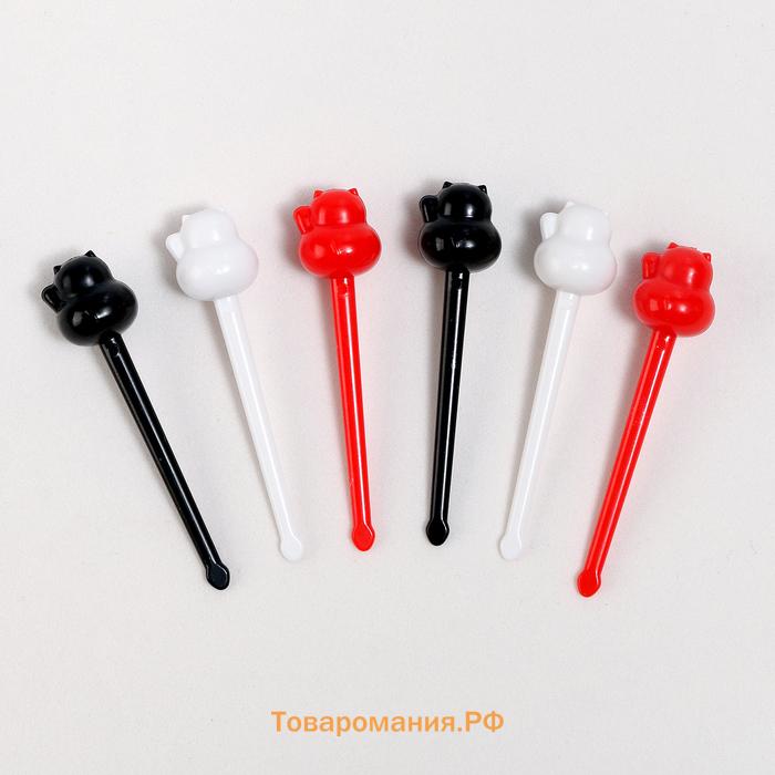 Топпер для торта «Котики», 6 шт.