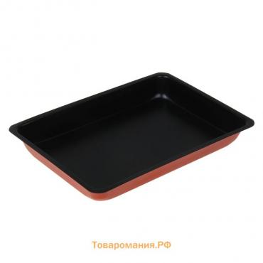 Противень  «Ренард. Прямоугольник», 31.5×21.5 см, антипригарное покрытие, красный