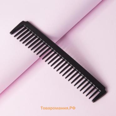 Расчёска, 17.5×3.7 (±1) см, чёрная