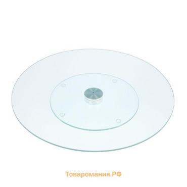 Подставка для торта вращающаяся , d=32 см, стекло
