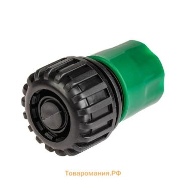 Коннектор с аквастопом, 3/4" (19 мм), быстросъёмное соединение, рр-пластик, Greengo