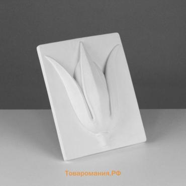 Гипсовая фигура Орнамент: Тюльпан, 27 х 21 х 6 см