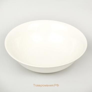 Тарелка глубокая  White Label, 1.5 л, d=22.5 см, фарфор, белая