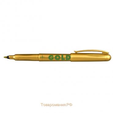 Маркер перманентный 2.5 мм Centropen 2670, тонкий, линия 1 мм, цвет золотой