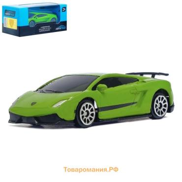 Машина металлическая LAMBORGHINI GALLARDO LP 570-4 SUPERLEGGERA, 1:64, цвет зелёный