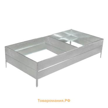 Грядка оцинкованная, 295×100×34 см, Greengo
