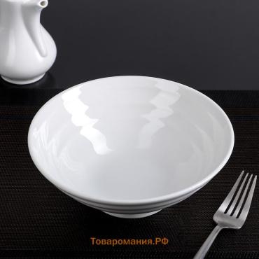 Салатник Wilmax, 780 мл, d=18.5 см, фарфор, белый
