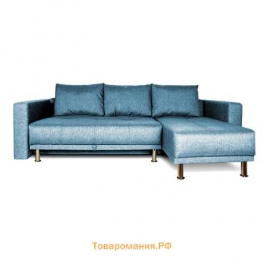 Диван "NEXT" угловой, с подлокотниками, рогожка Denim С/М 1450х2050